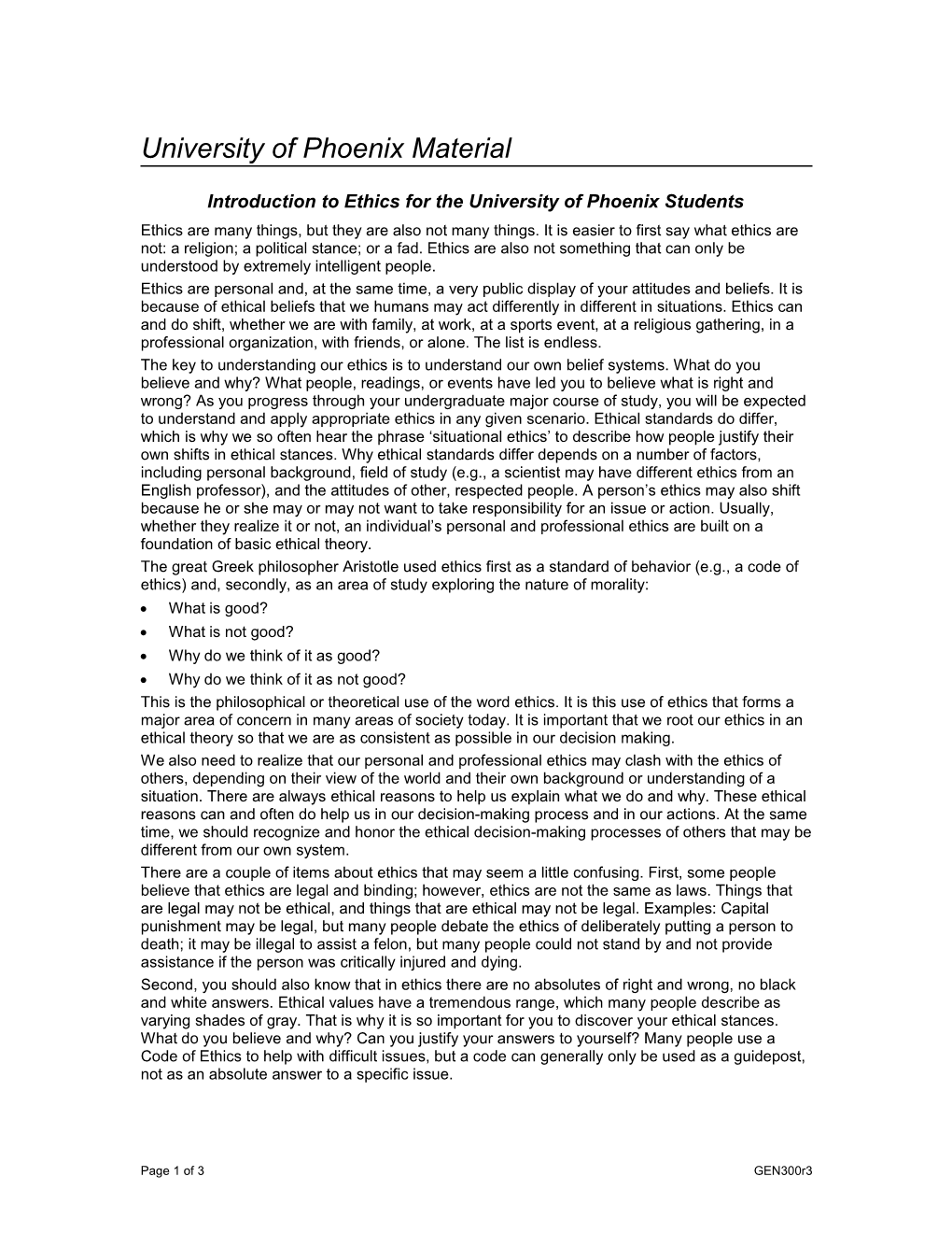 University of Phoenix Material s3