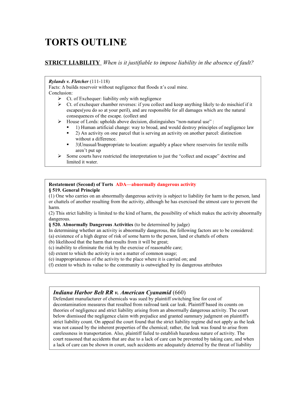 STRICT LIABILITY When Is It Justifiable to Impose Liability in the Absence of Fault?