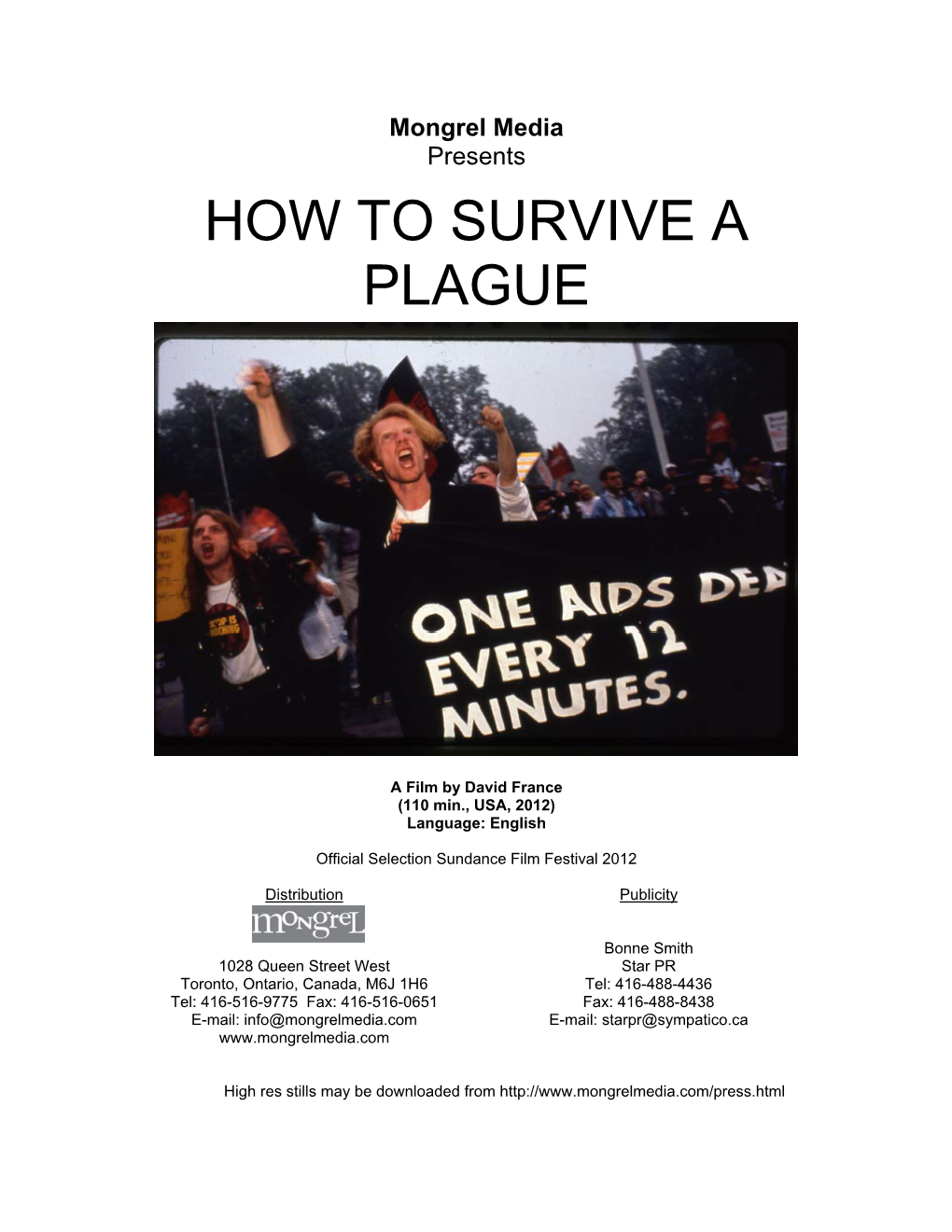 How to Survive a Plague