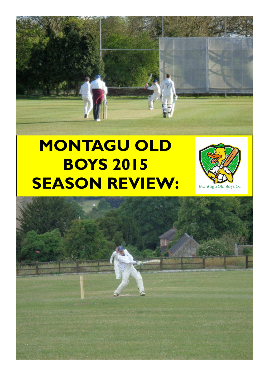 Montagu Old Boys 2015 Season Review Booklet