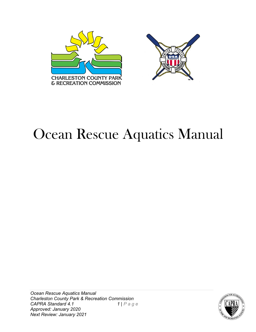 Ocean Rescue Aquatics Manual