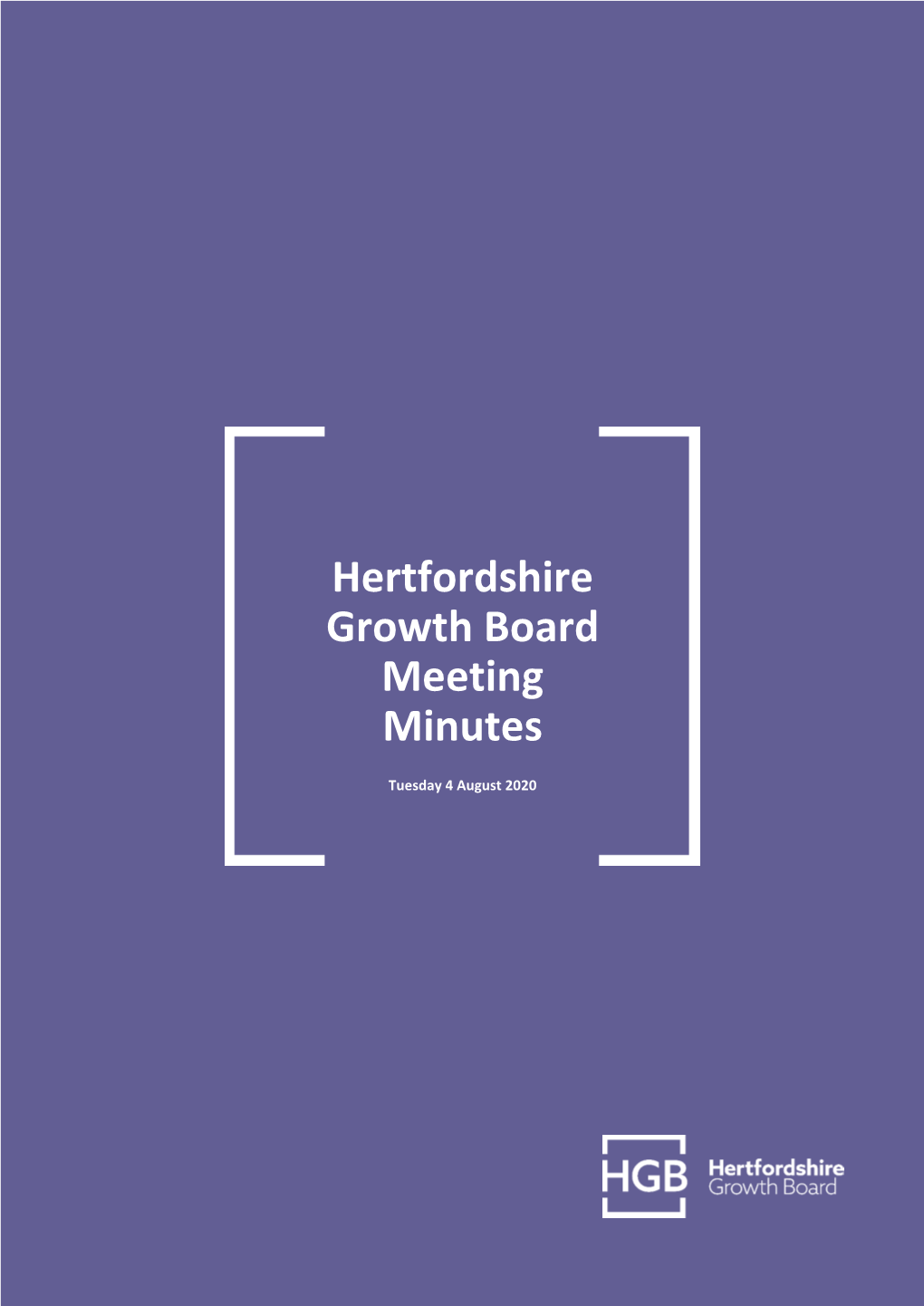 Hertfordshire Growth Board Meeting Minutes