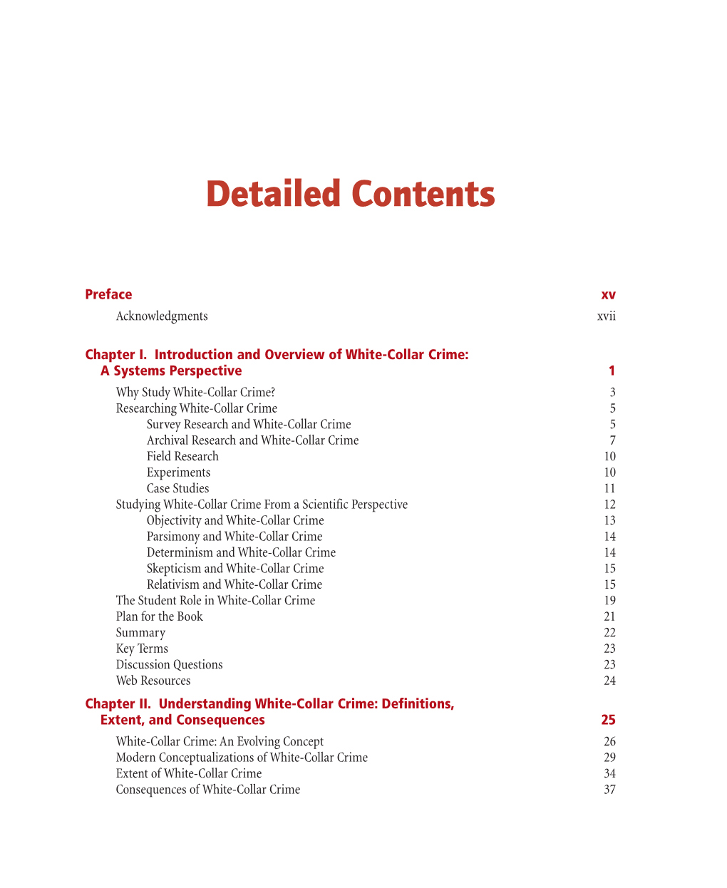 Detailed Contents