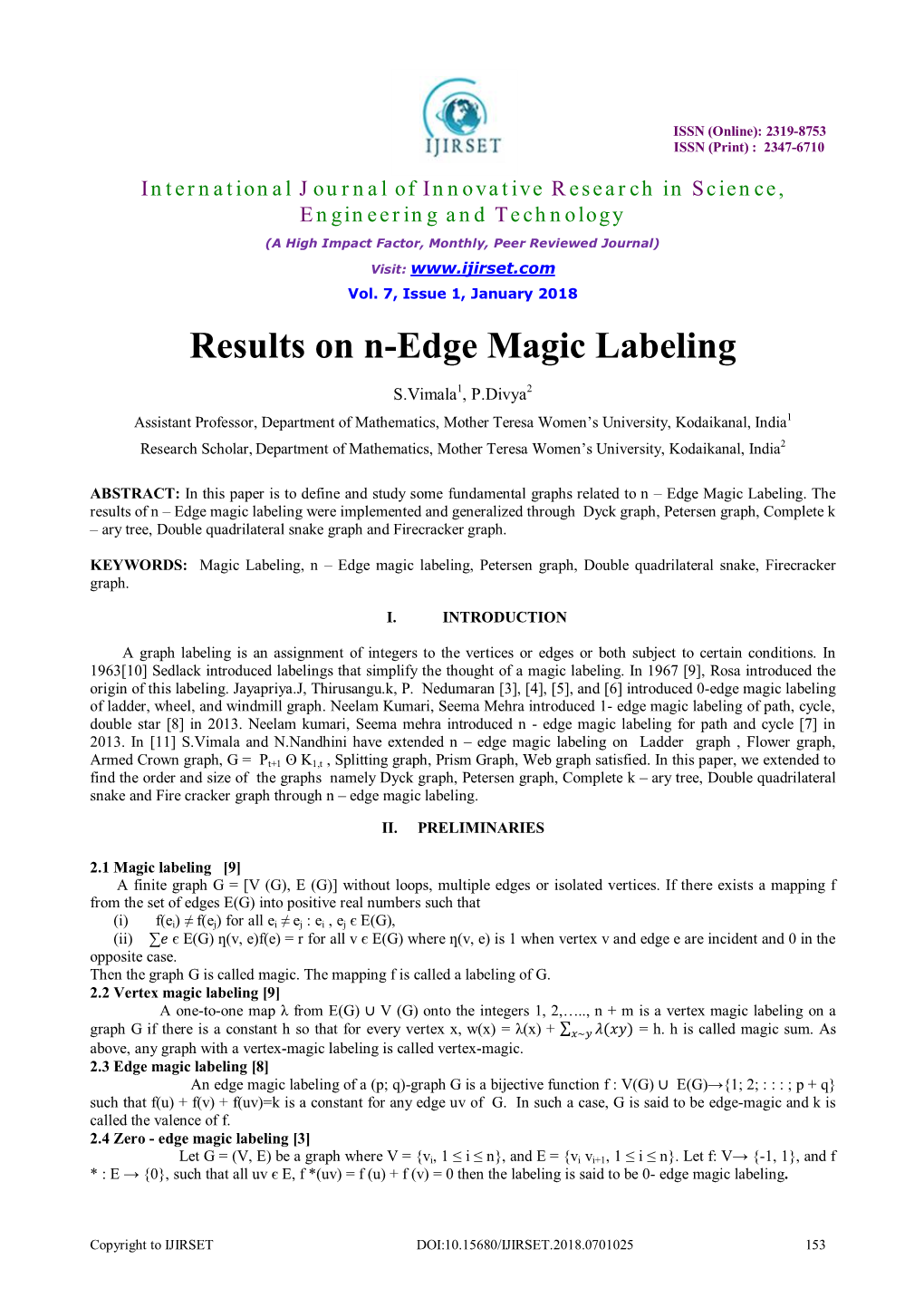 Results on N-Edge Magic Labeling