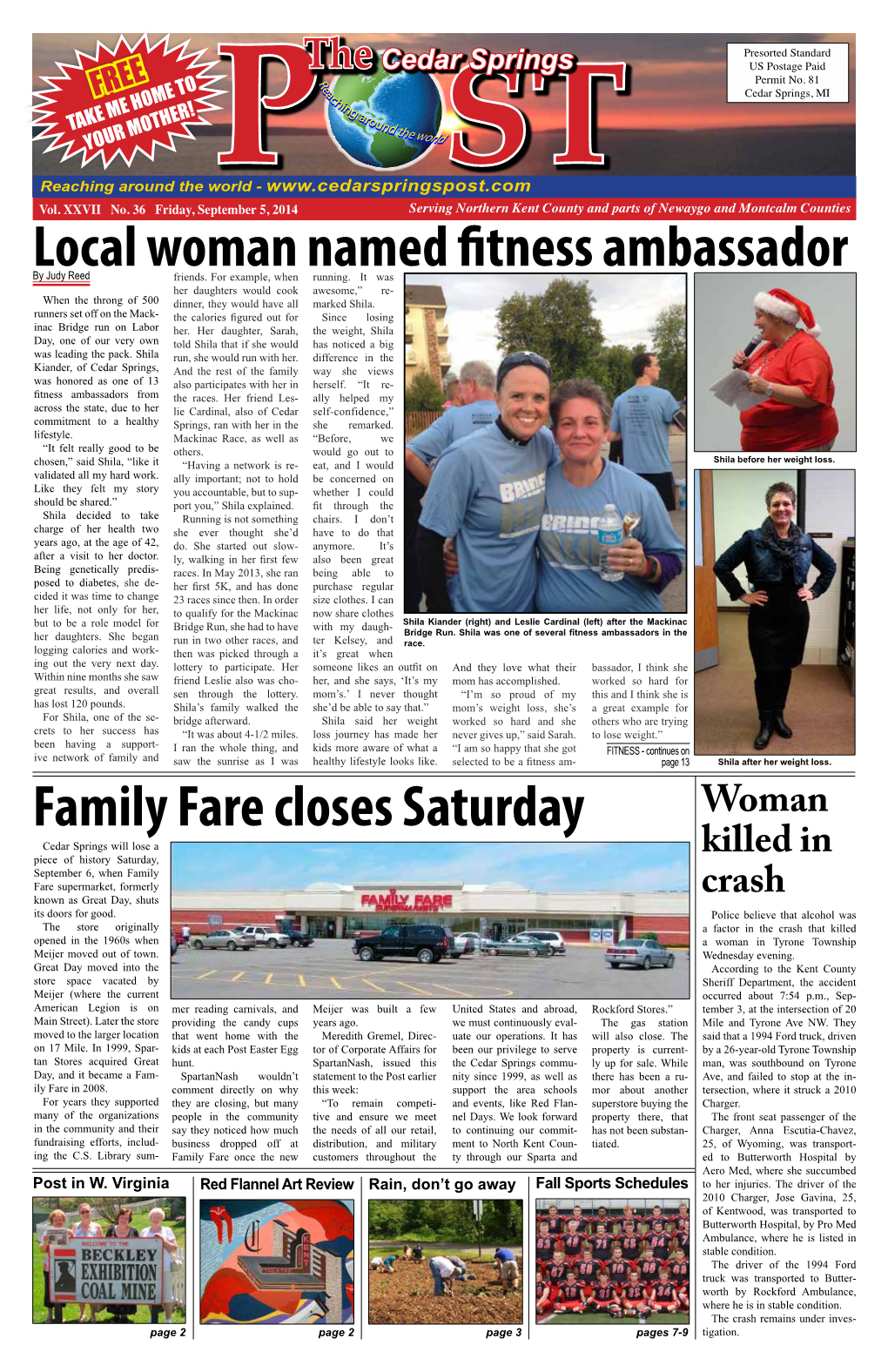 Family Fare Closes Saturday Local Woman Named Fitness Ambassador