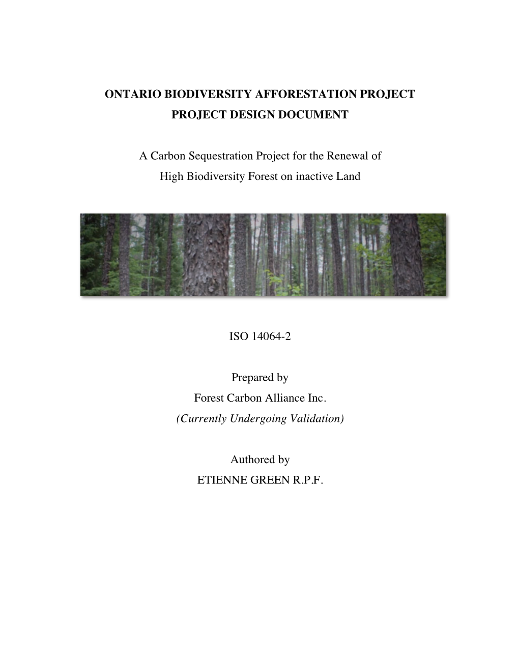 Download and Public Review at 11.3 Report Format Reports Will Be Kept Electronically at the Project Proponents Englehart Office
