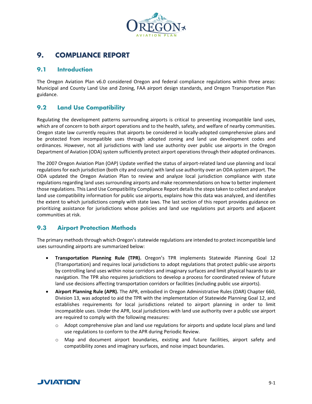 Chapter 9, Oregon Aviation Plan V6.0