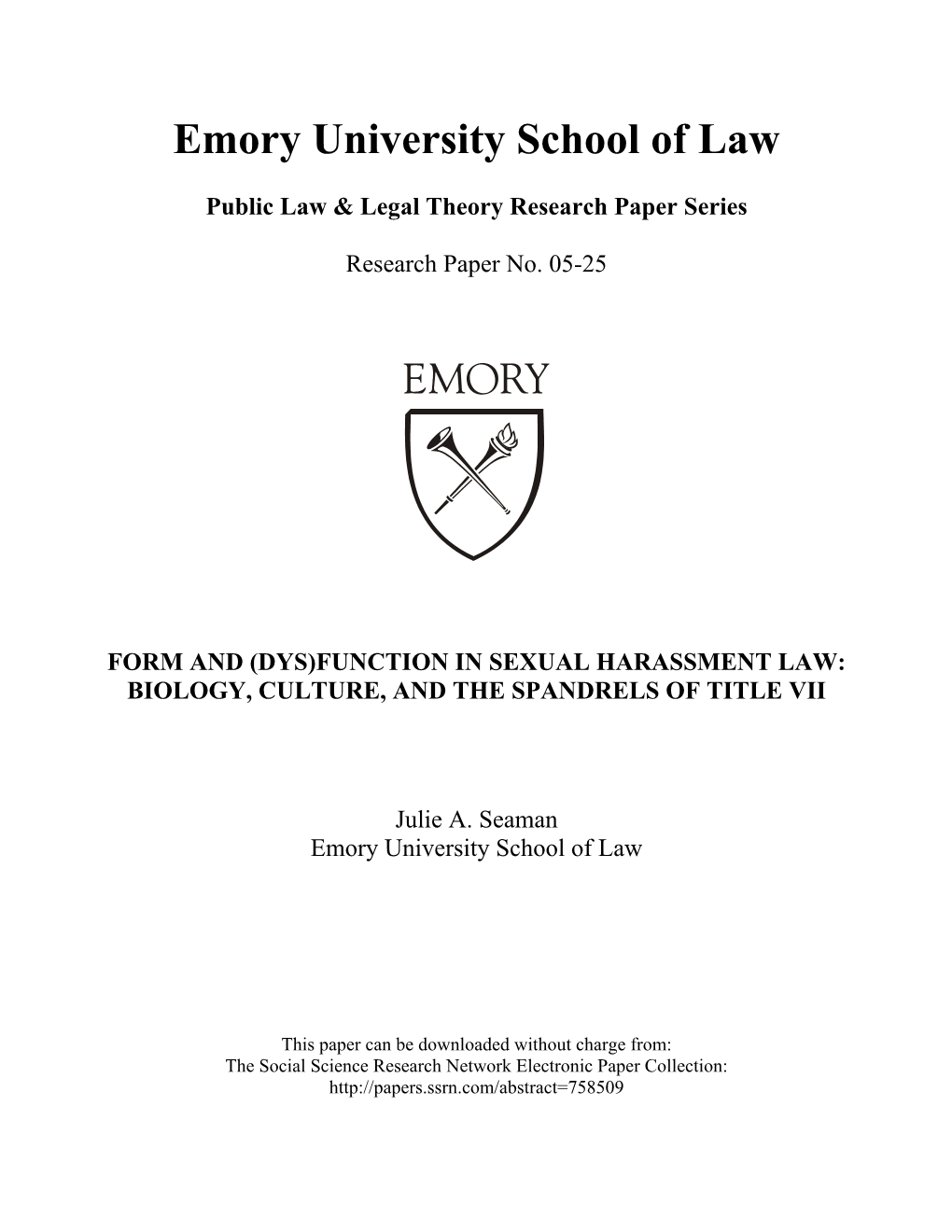 Emory University School of Law