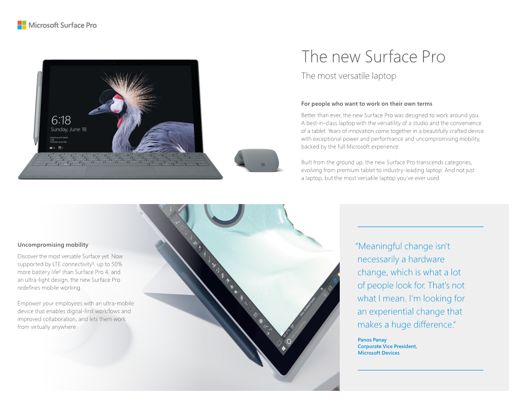The New Surface Pro the Most Versatile Laptop