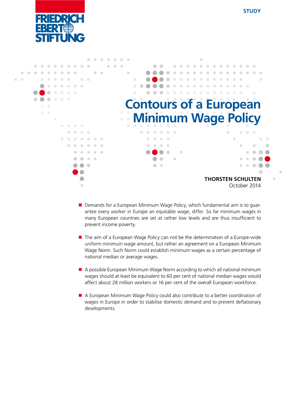 Contours of a European Minimum Wage Policy