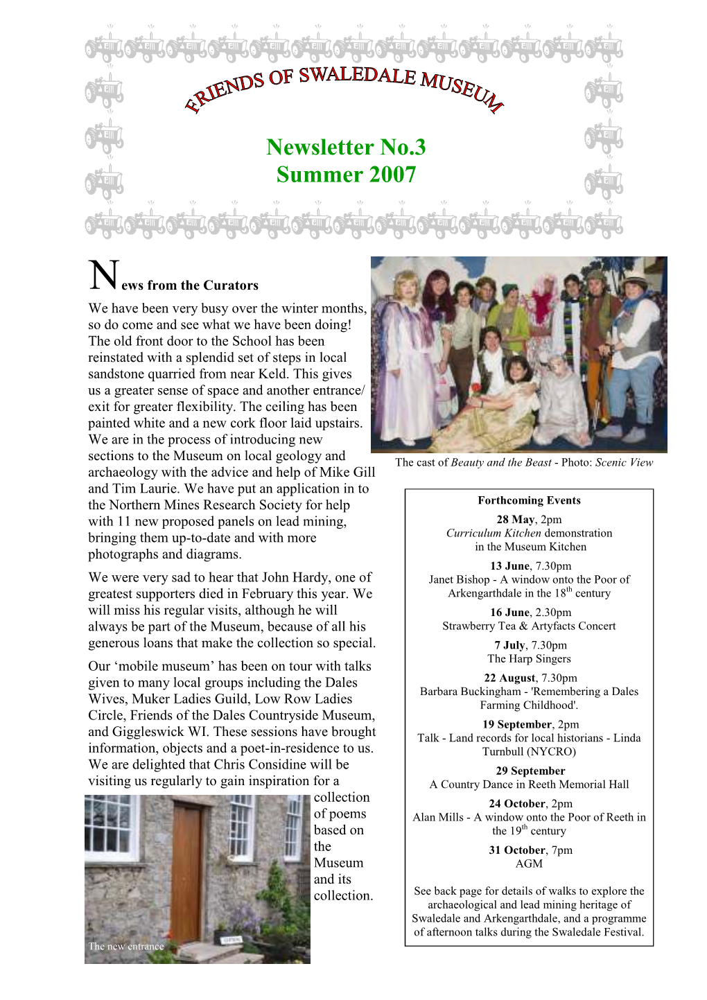 Swaledale Museum Newsletter Summer 2007