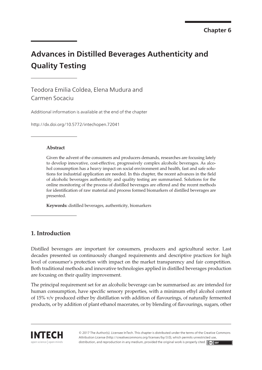 Advances in Distilled Beverages Authenticity and Quality Testingadvances in Distilled Beverages Authenticity and Quality Testing