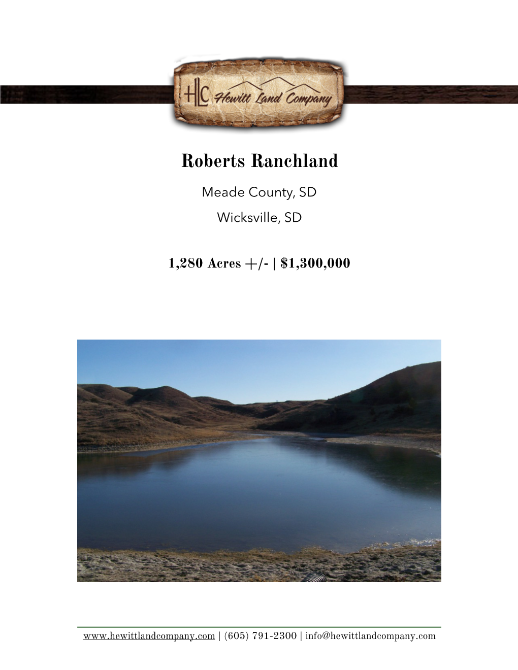 Roberts Ranchland Brochure