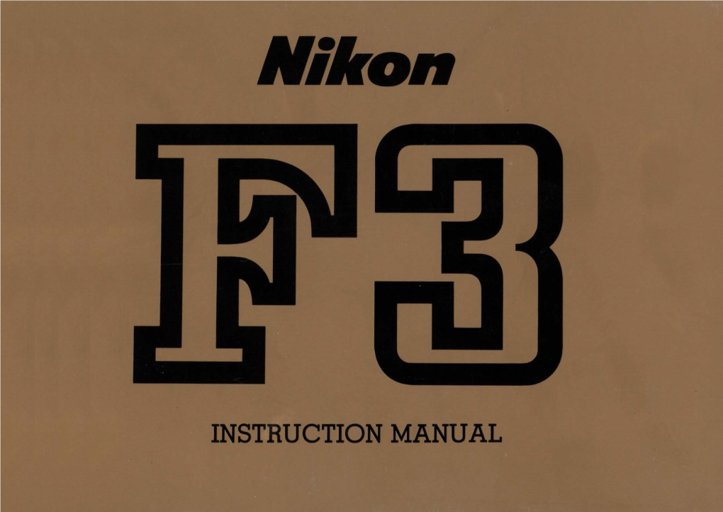 Nikon F3 Manual