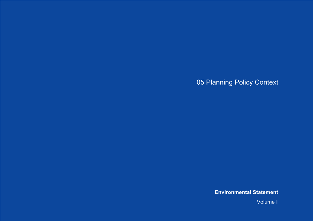 05 Planning Policy Context