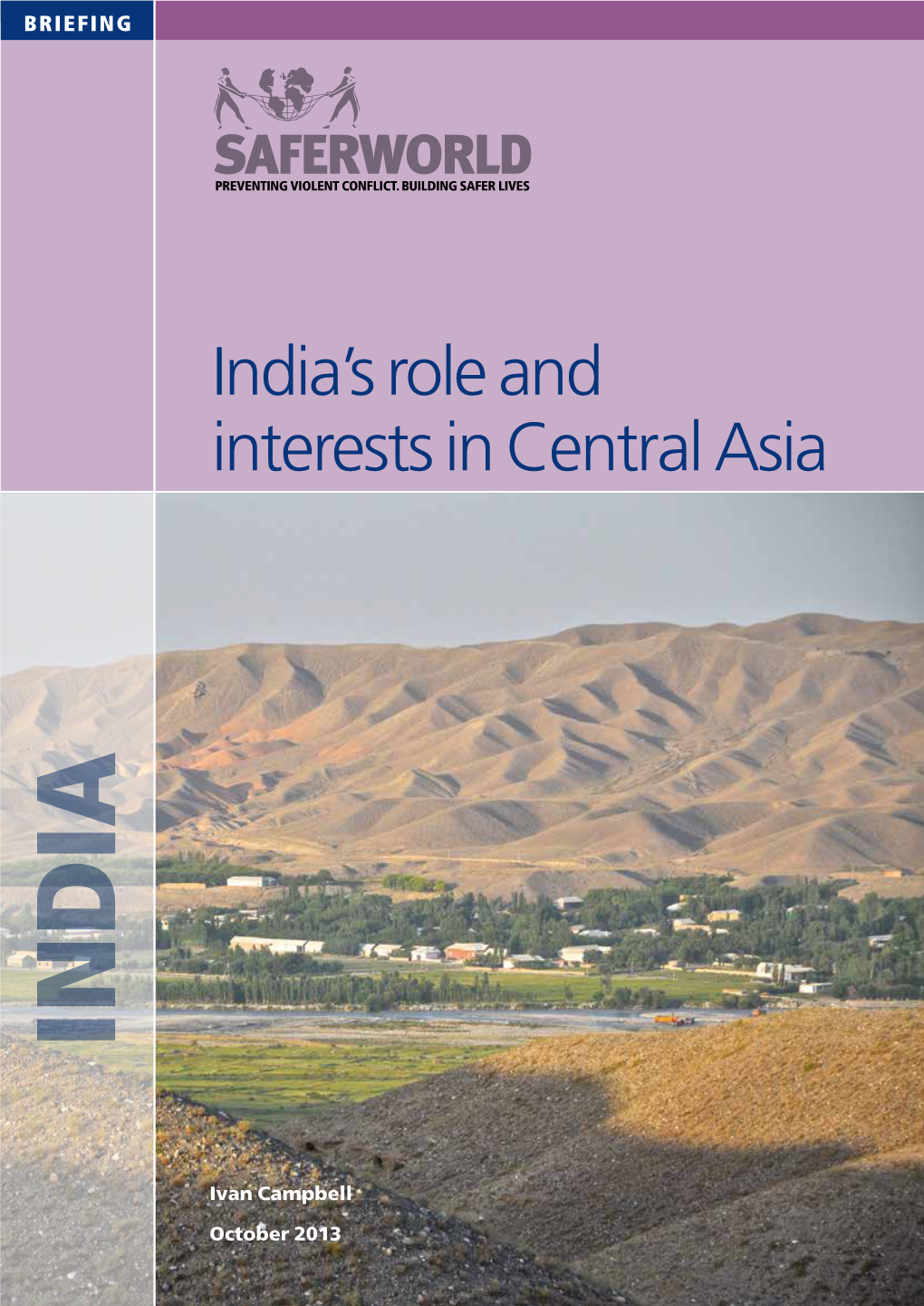India's Role and Interests in Central Asia