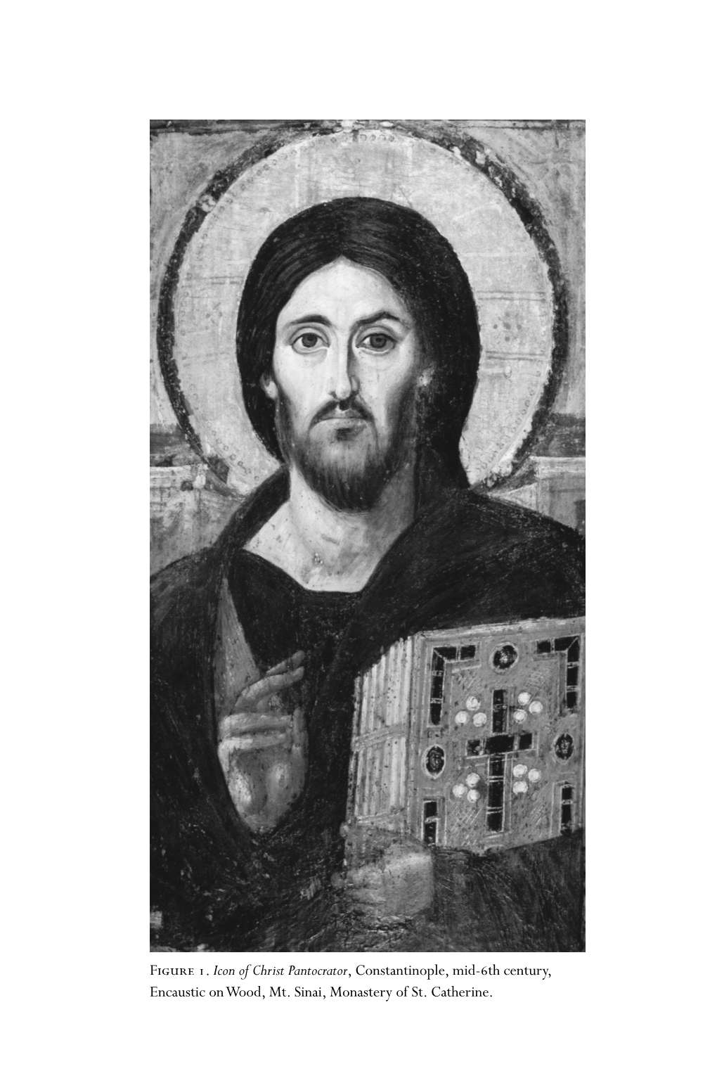 Figure 1. Icon of Christ Pantocrator, Constantinople, Mid-6Th Century, Encaustic on Wood, Mt