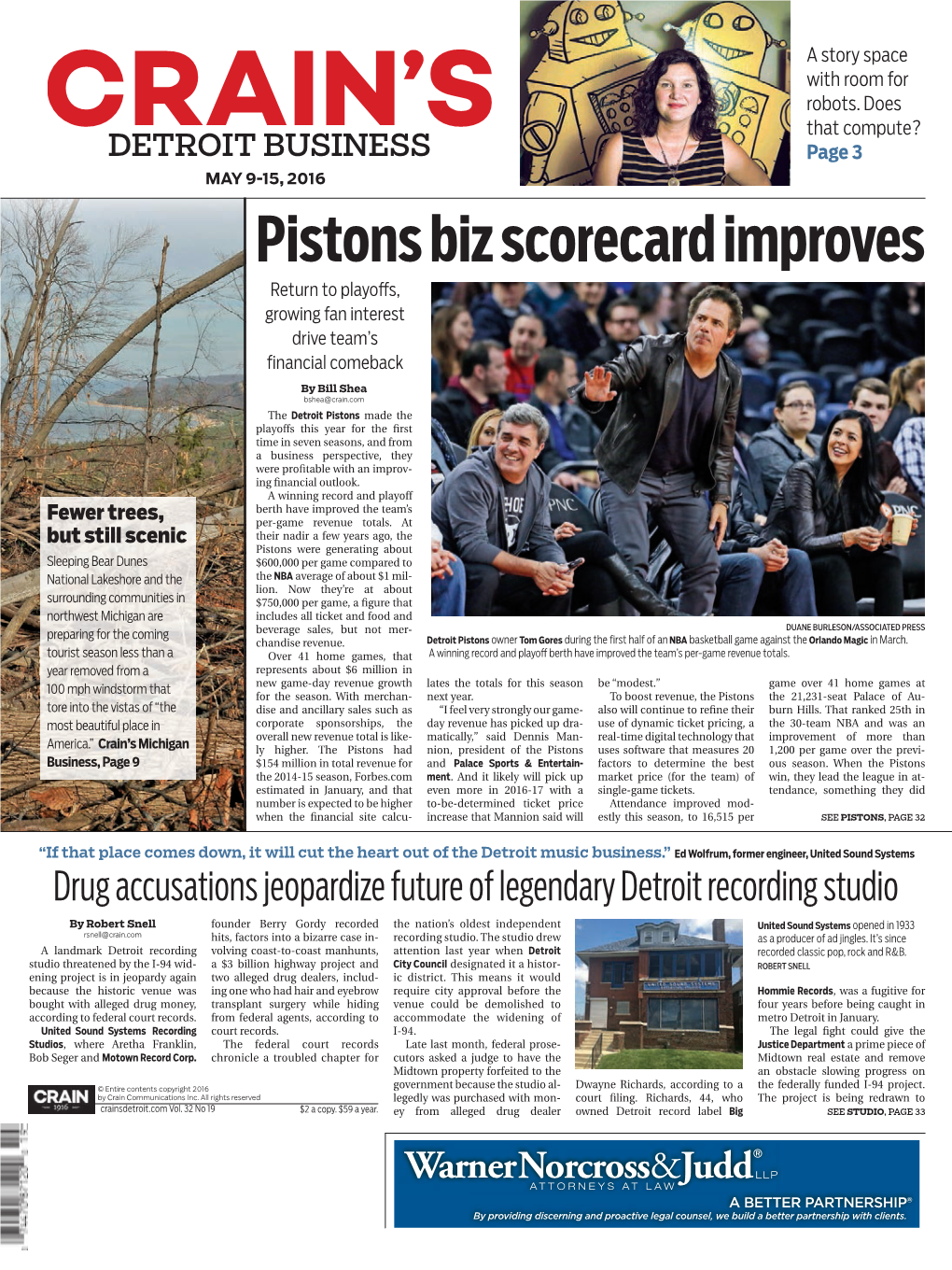 Pistons Biz Scorecard Improves Return to Playo S, Growing Fan Interest Drive Team’S  Nancial Comeback