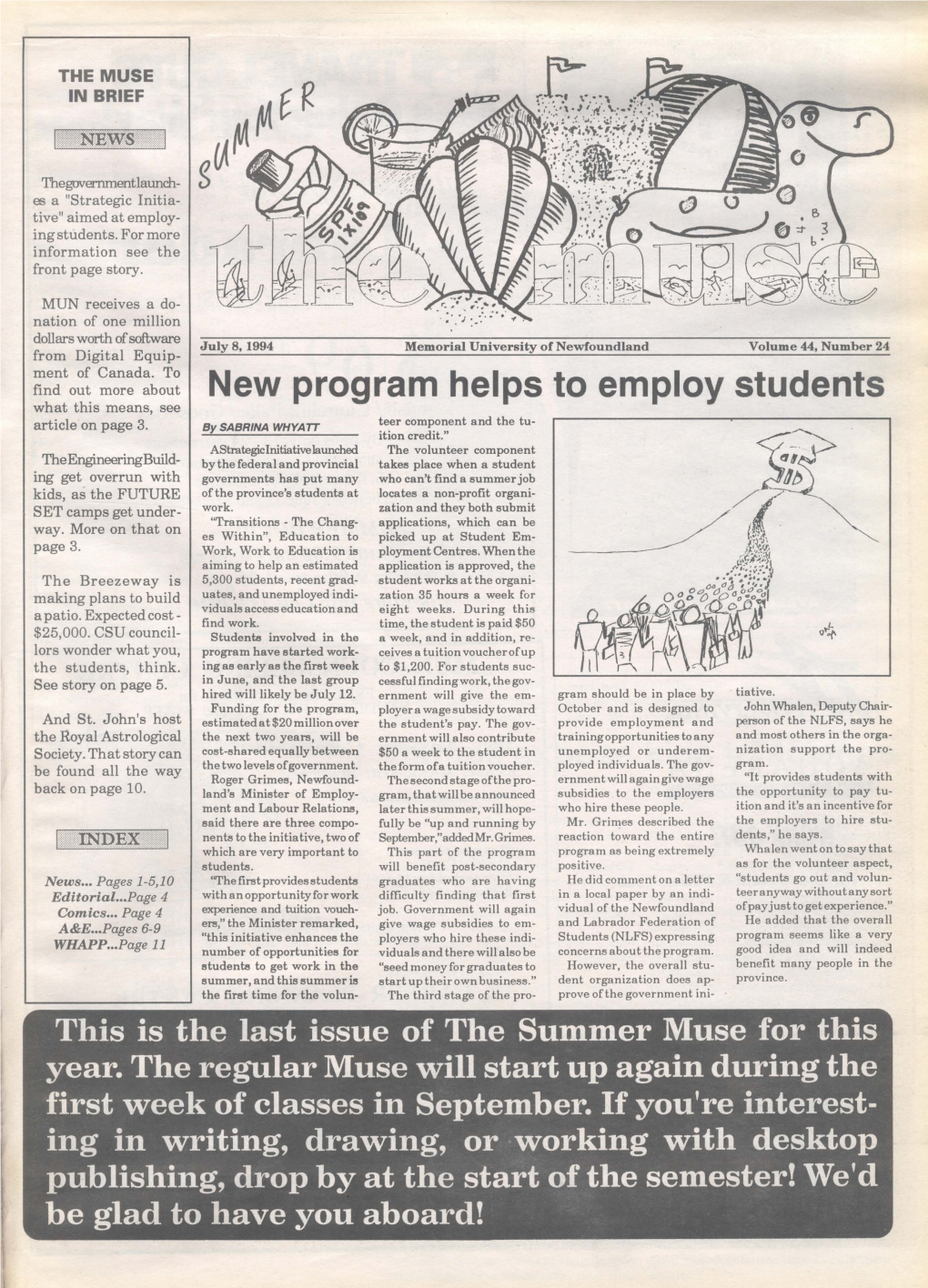 New Program Helps to Employ Students What This Means, See Teer Component and the Tu­ Article on Page 3