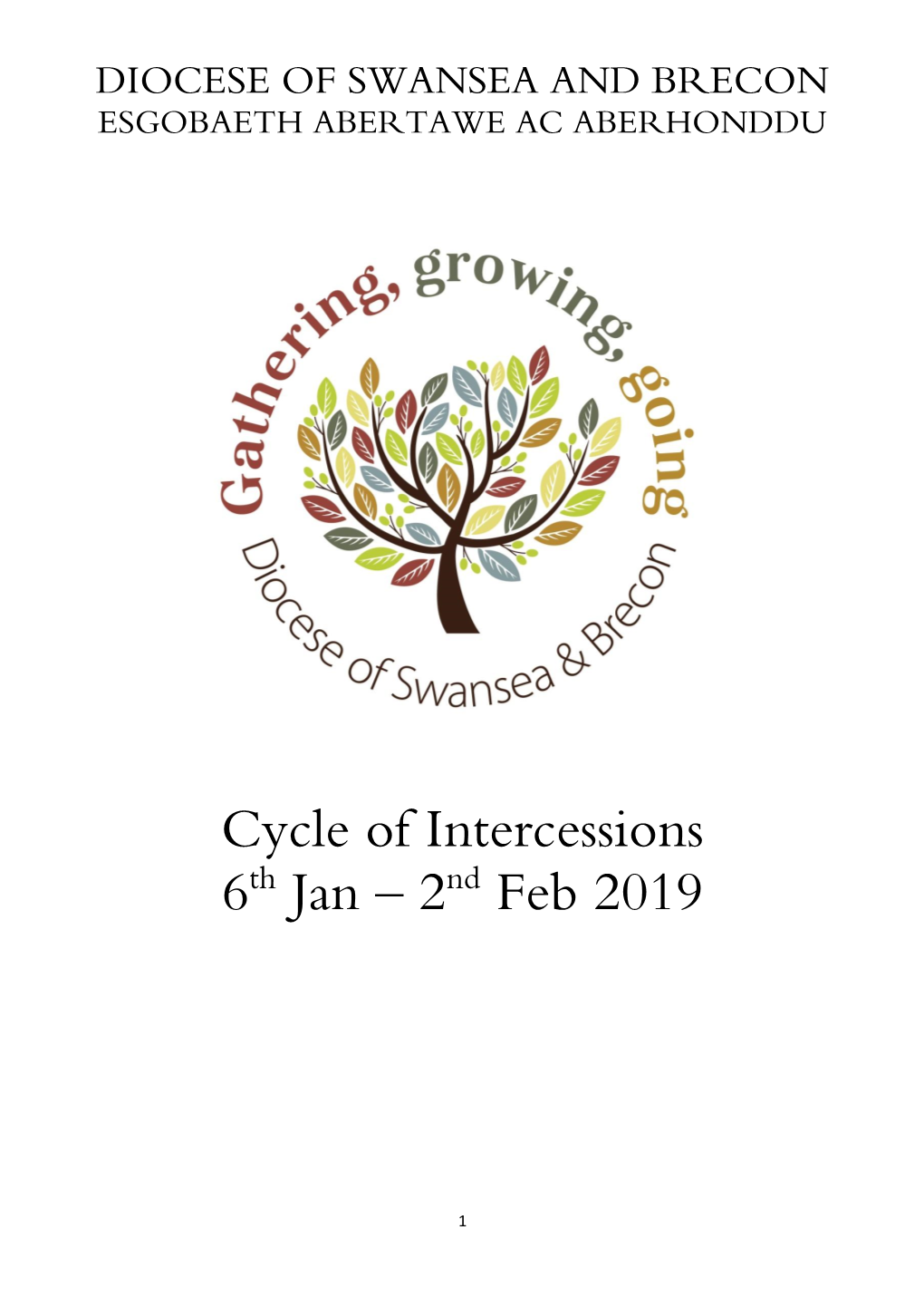 Cycle of Intercessions 6Th Jan – 2Nd Feb 2019