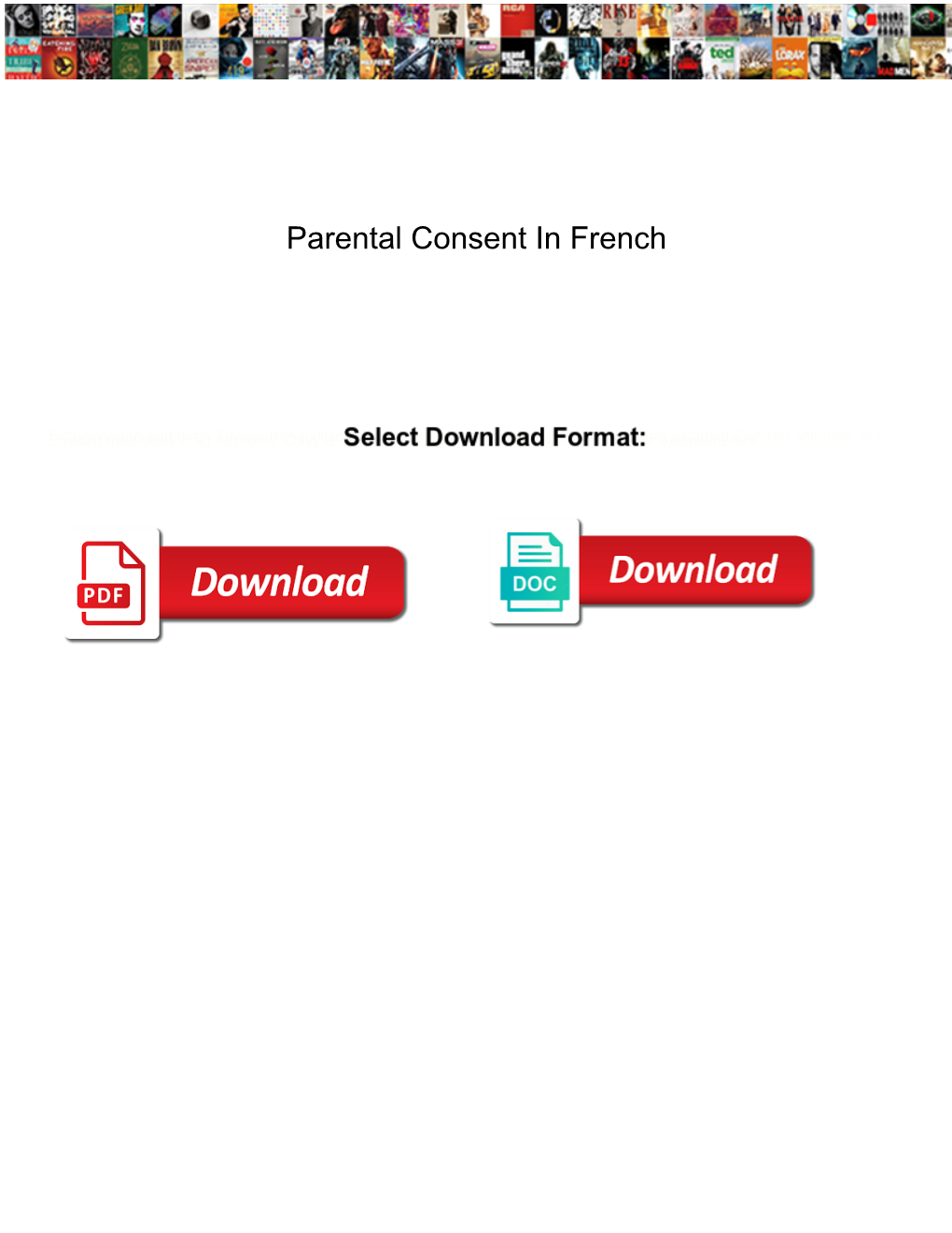 Parental Consent in French