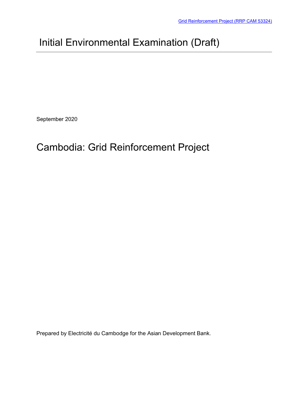 53324-001: Grid Reinforcement Project