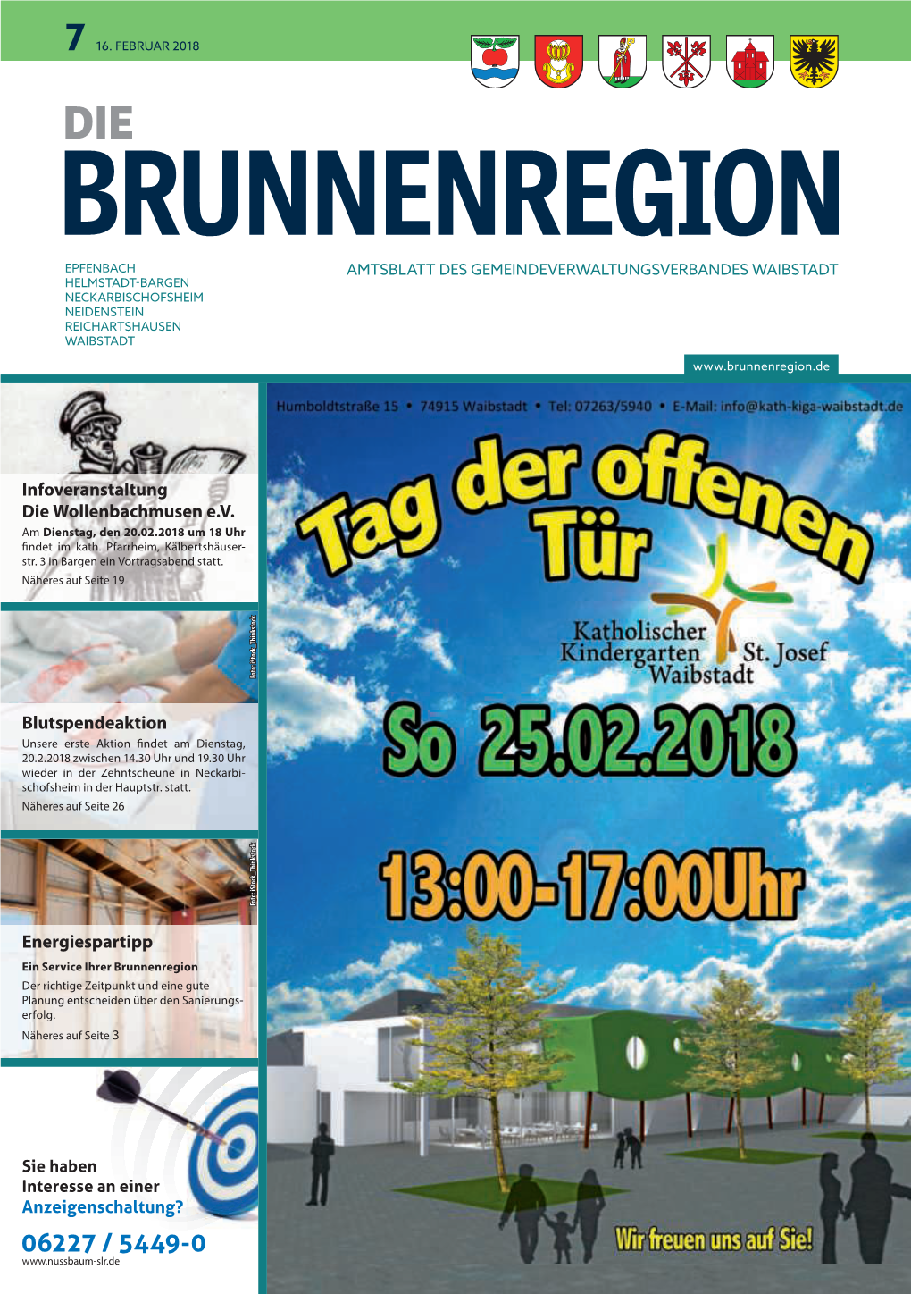 Mitteilungsblatt Brunnenregion 2018 KW07