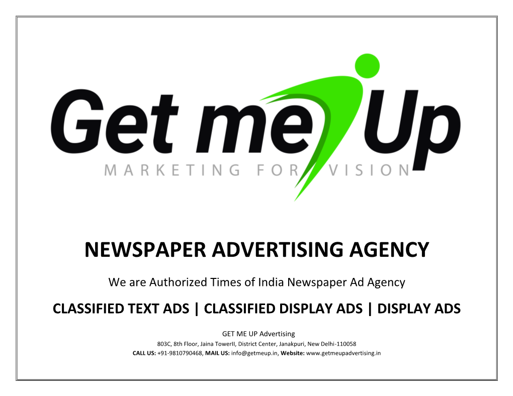 Newspaper Advertising Agency