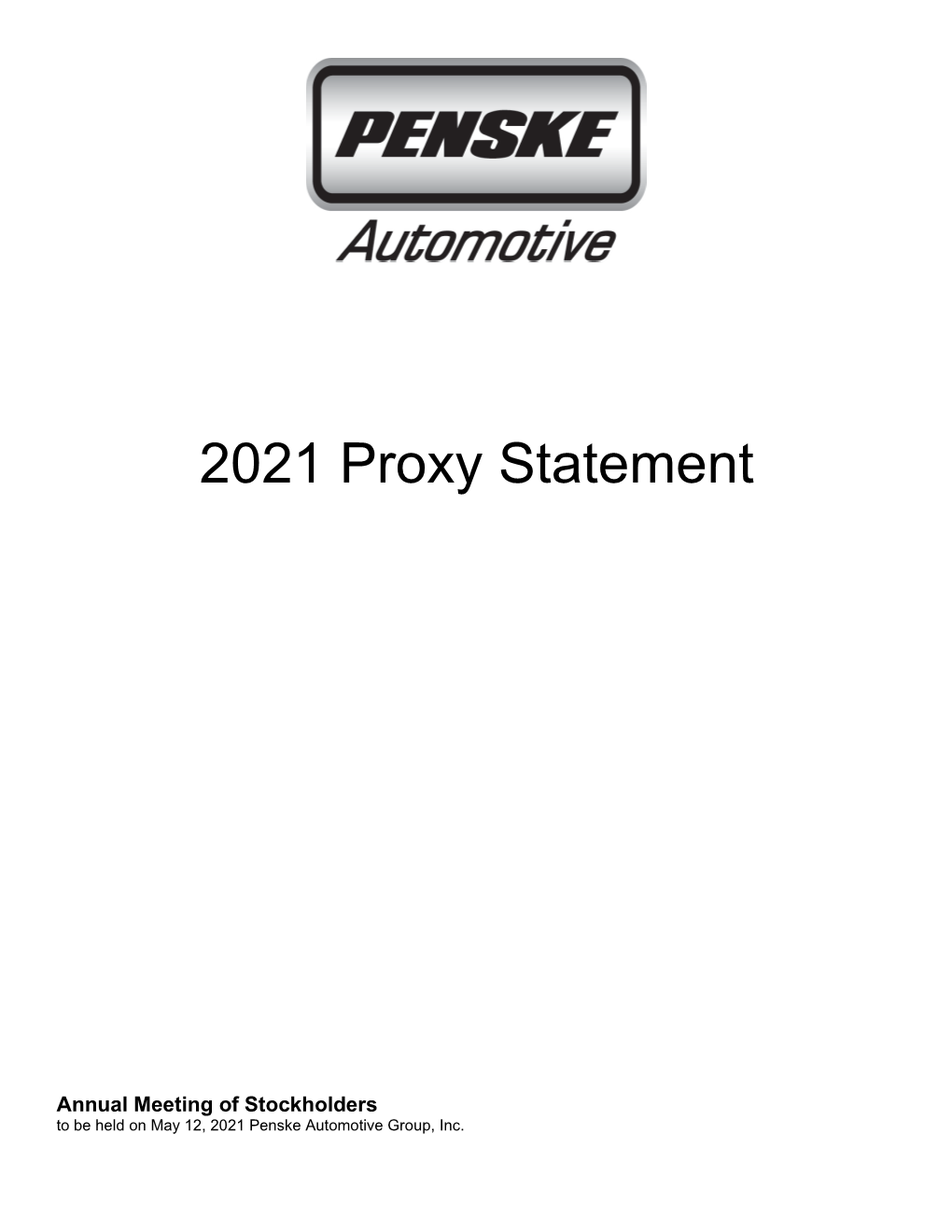 2021 Proxy Statement