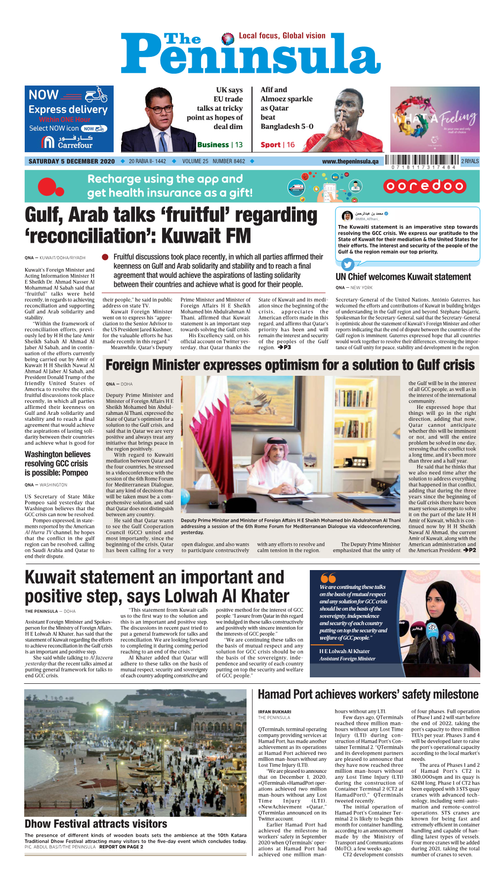 Gulf, Arab Talks 'Fruitful'