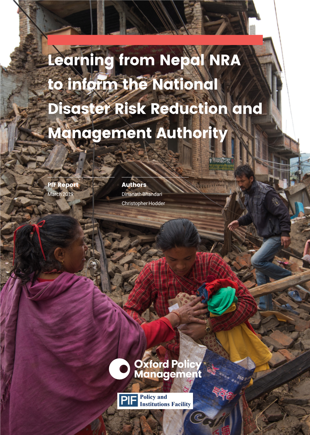 Learning from Nepal NRA to Inform the National Disaster Risk Reduction and Management Authority