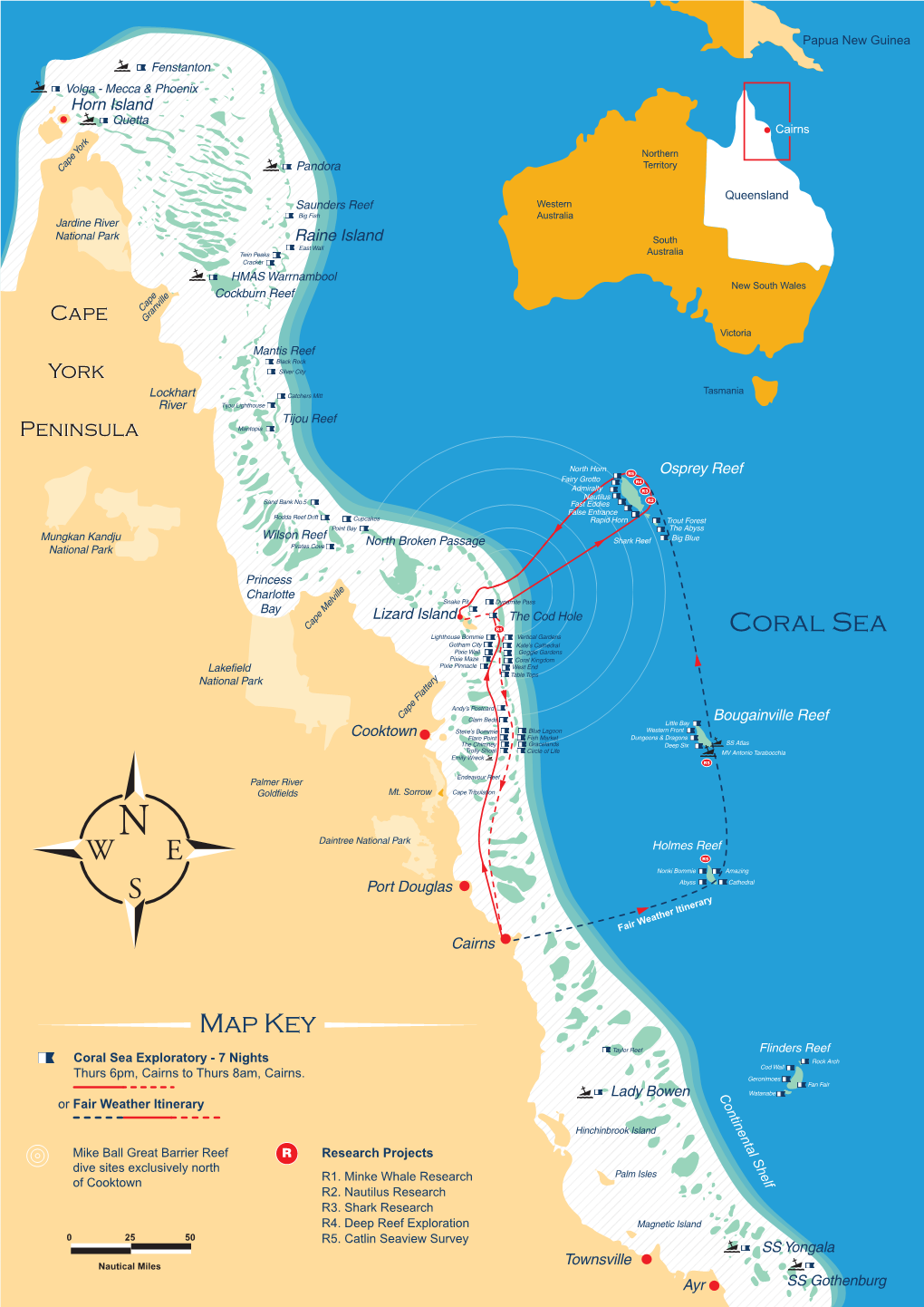 Coral Sea Map
