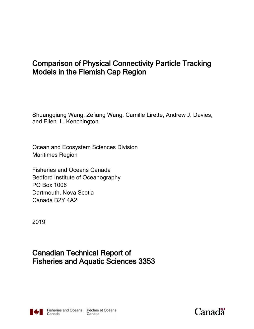 Comparison of Physical Connectivity Particle Tracking Models in the Flemish Cap Region