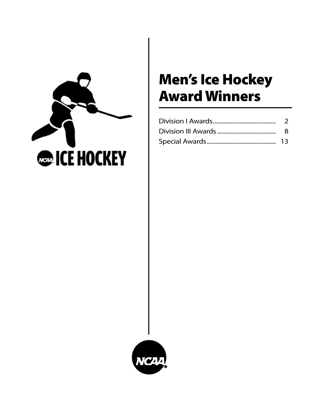 Men's Ice Hockey Award Winners
