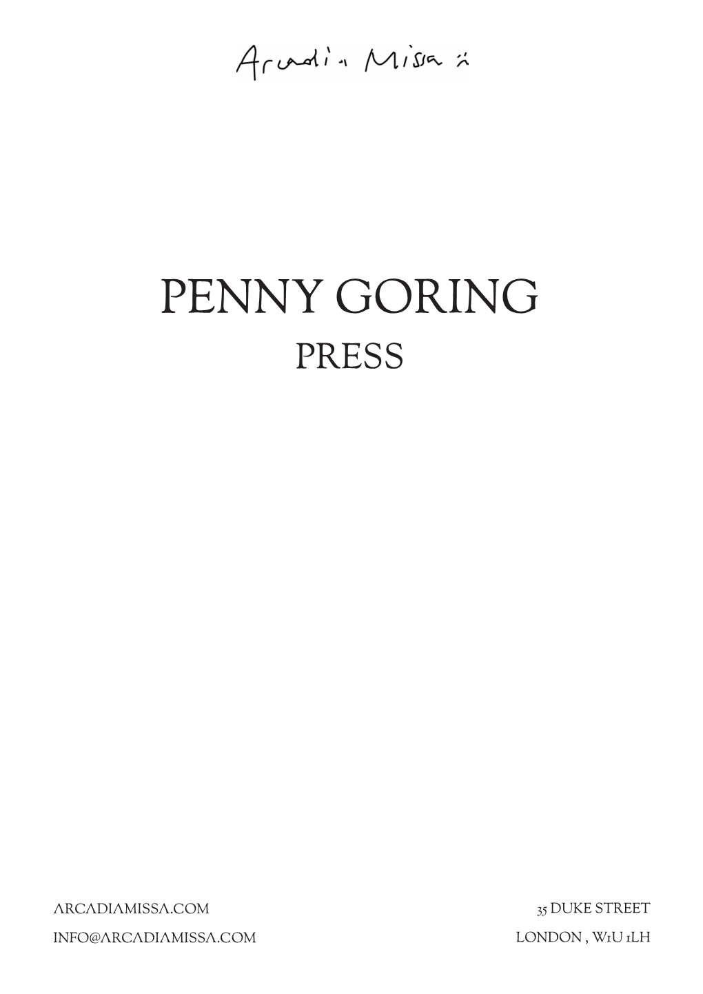 Penny Goring Press