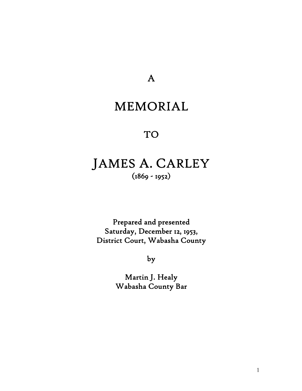 James A. Carley