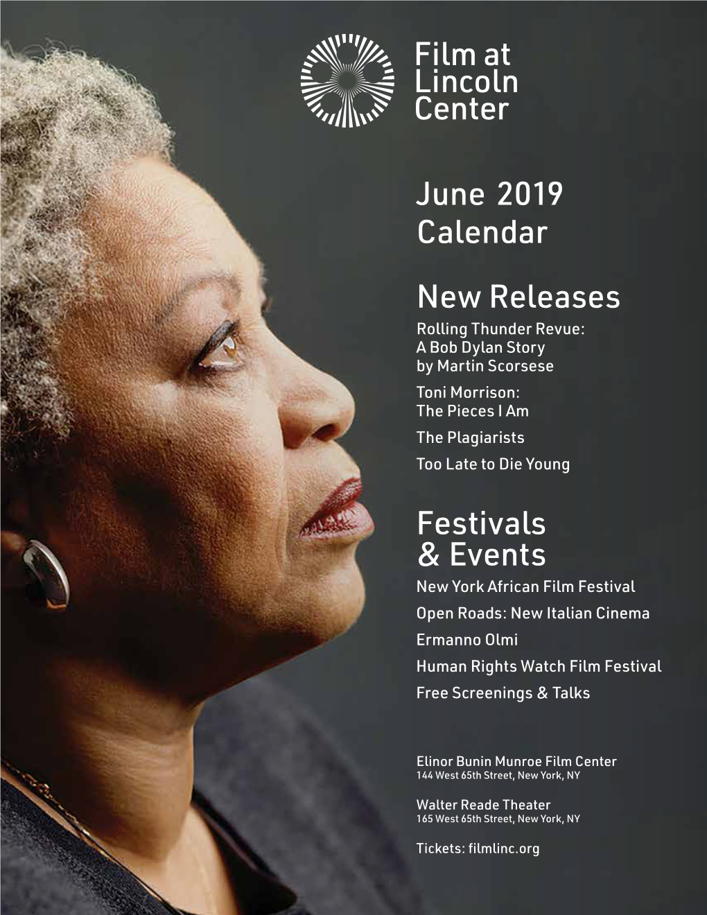 June 2019 Calendar Film at Lincoln Center New Releases Festivals