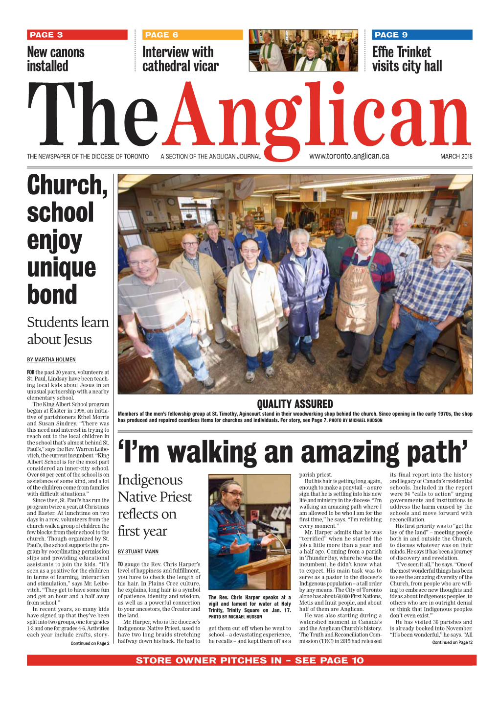 March Issue of the Anglican Online