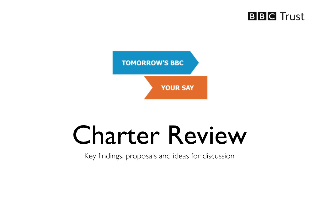 BBC: Charter Review