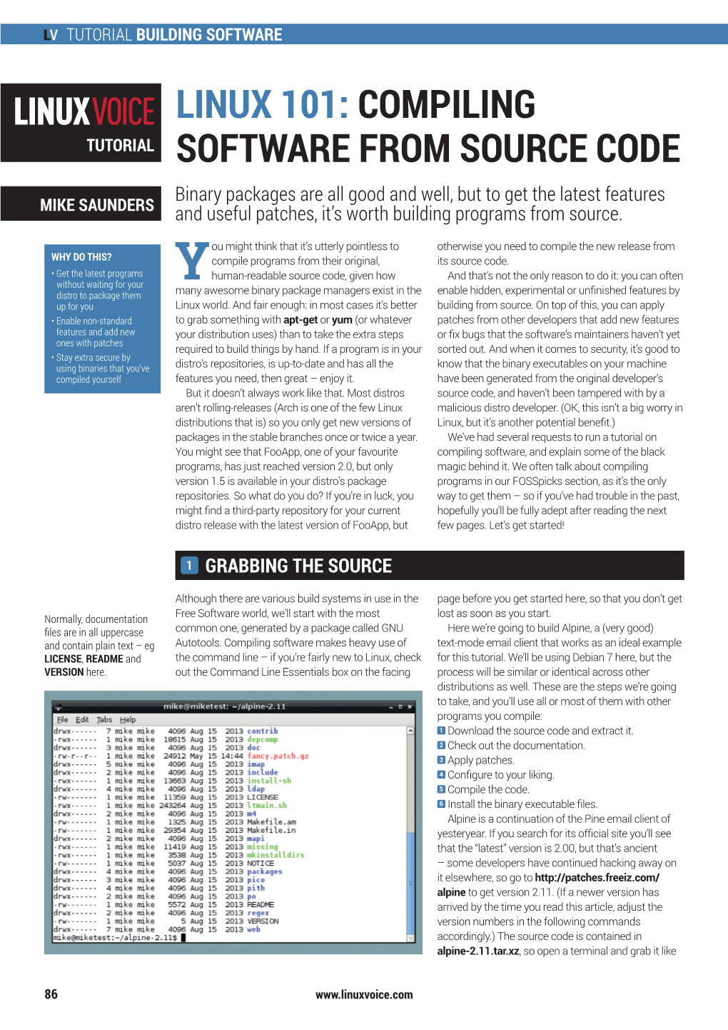 Compiling Software from Source Code