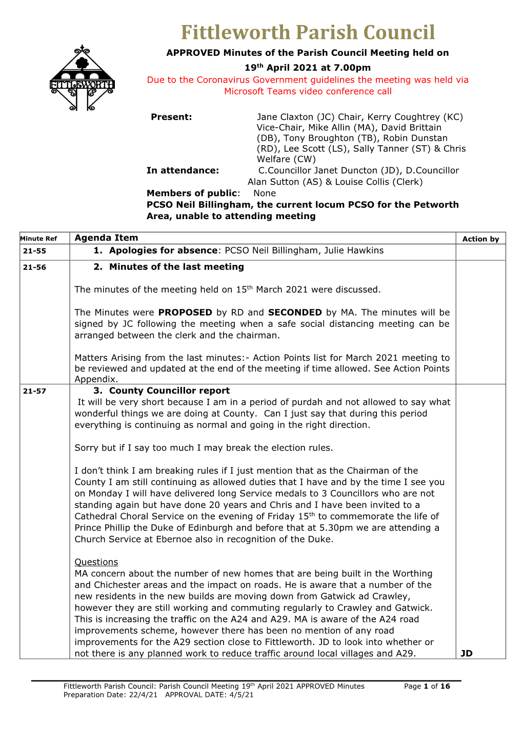 Fittleworth Parish Council