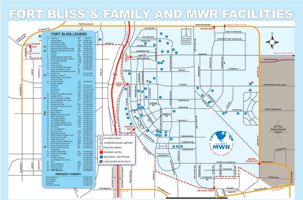 Fort Bliss & Family and Mwr Facilities