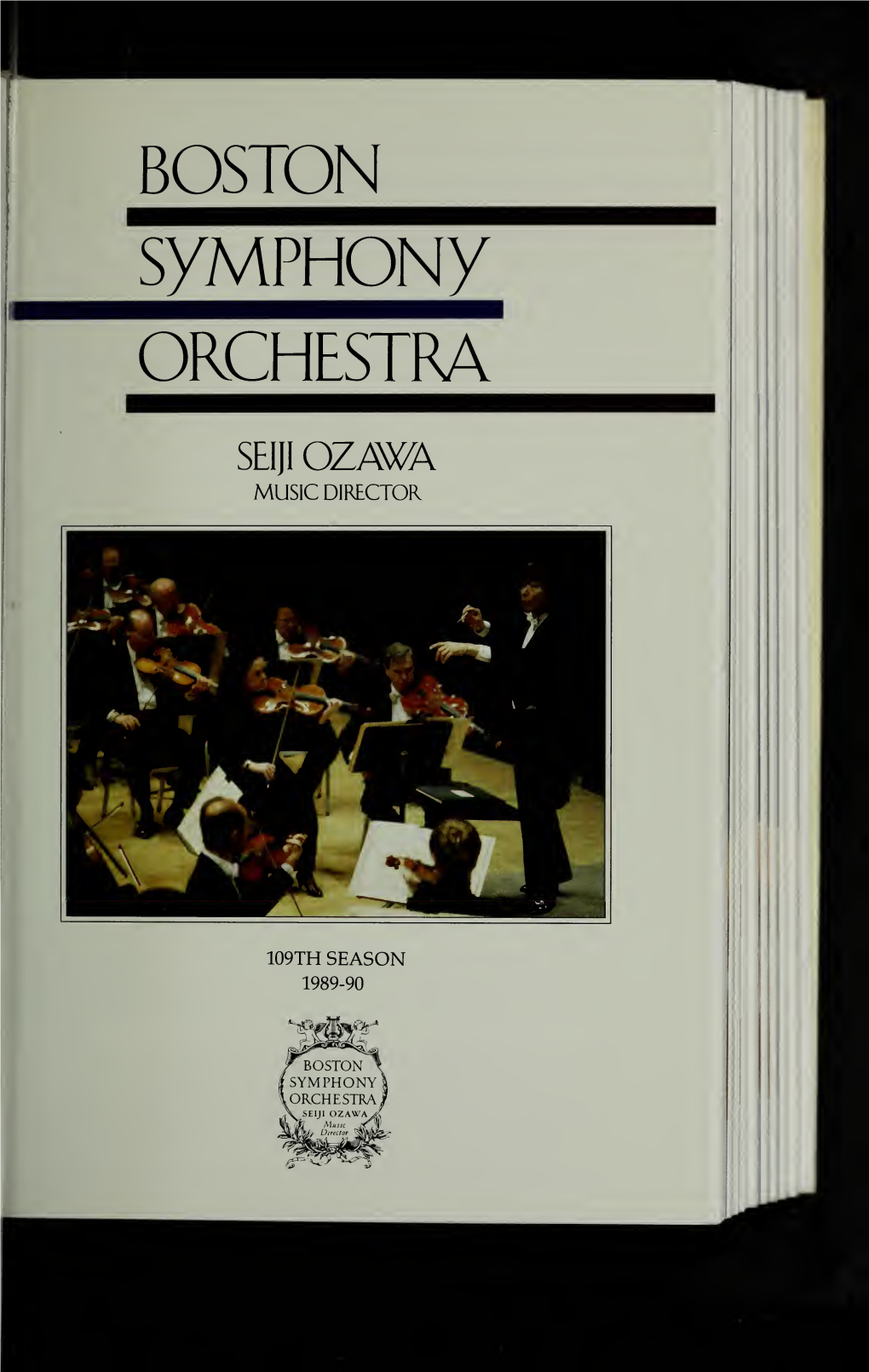 Boston Symphony Orchestra Concert Programs, Season 109, 1989