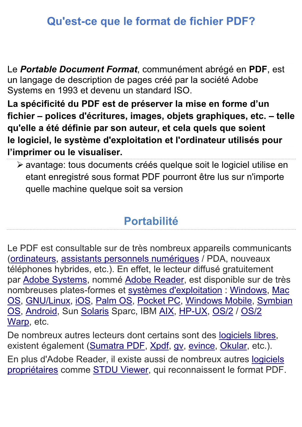 Qu'est-Ce Que Le Format De Fichier PDF?