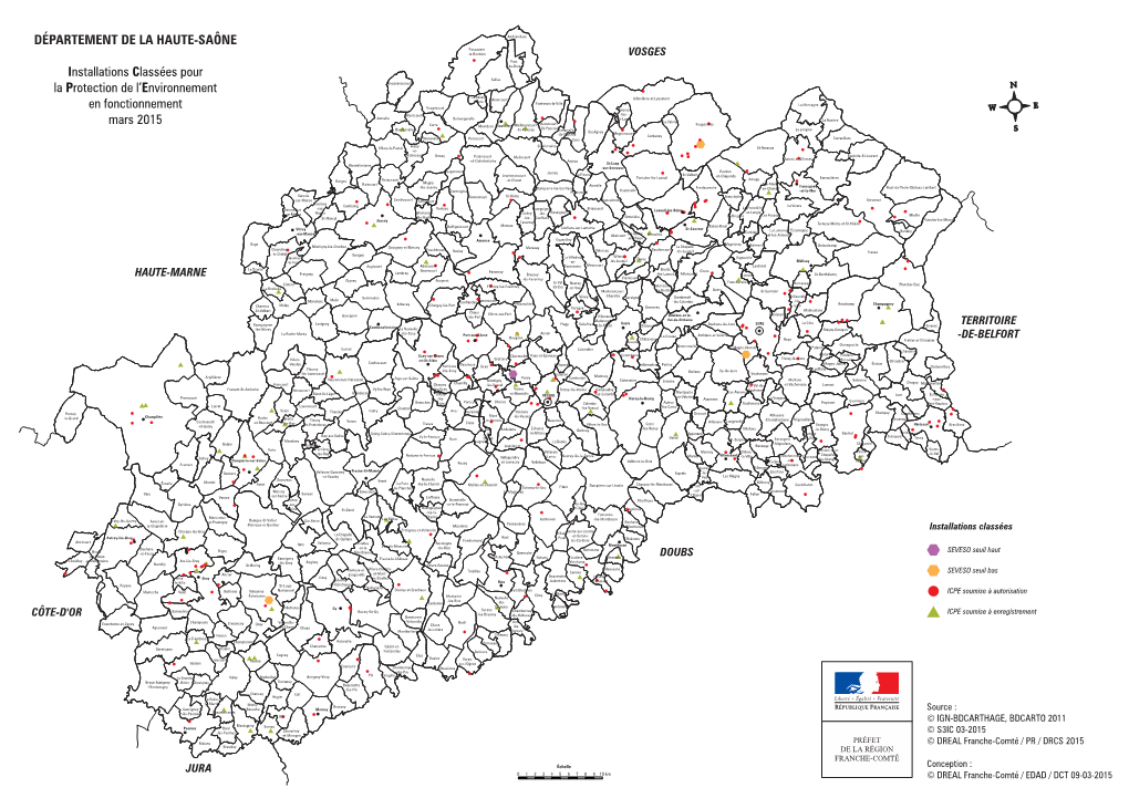 DÉPARTEMENT DE LA HAUTE-SAÔNE Installations