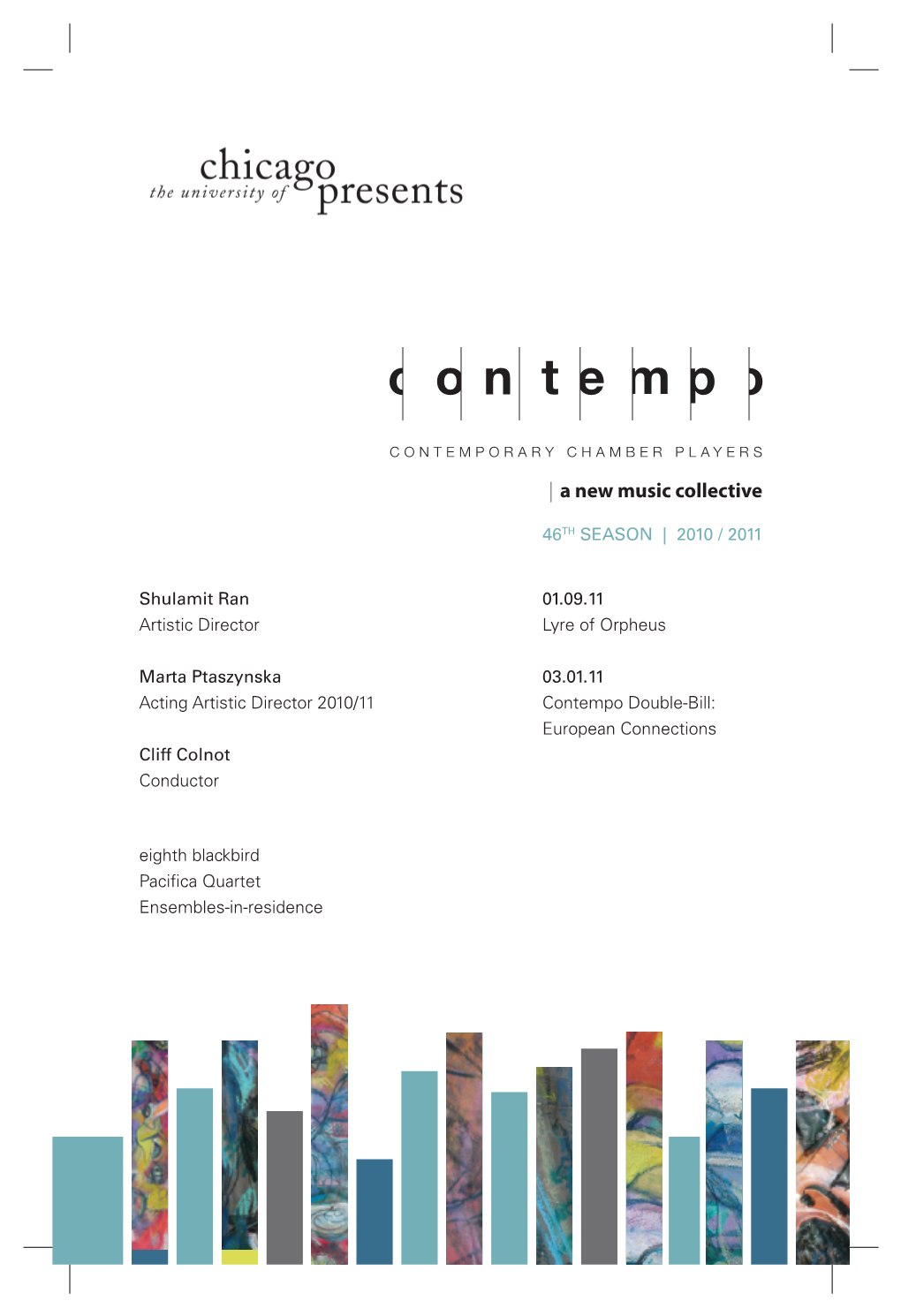 Contempo's 46Th Season Program: Jan-Mar