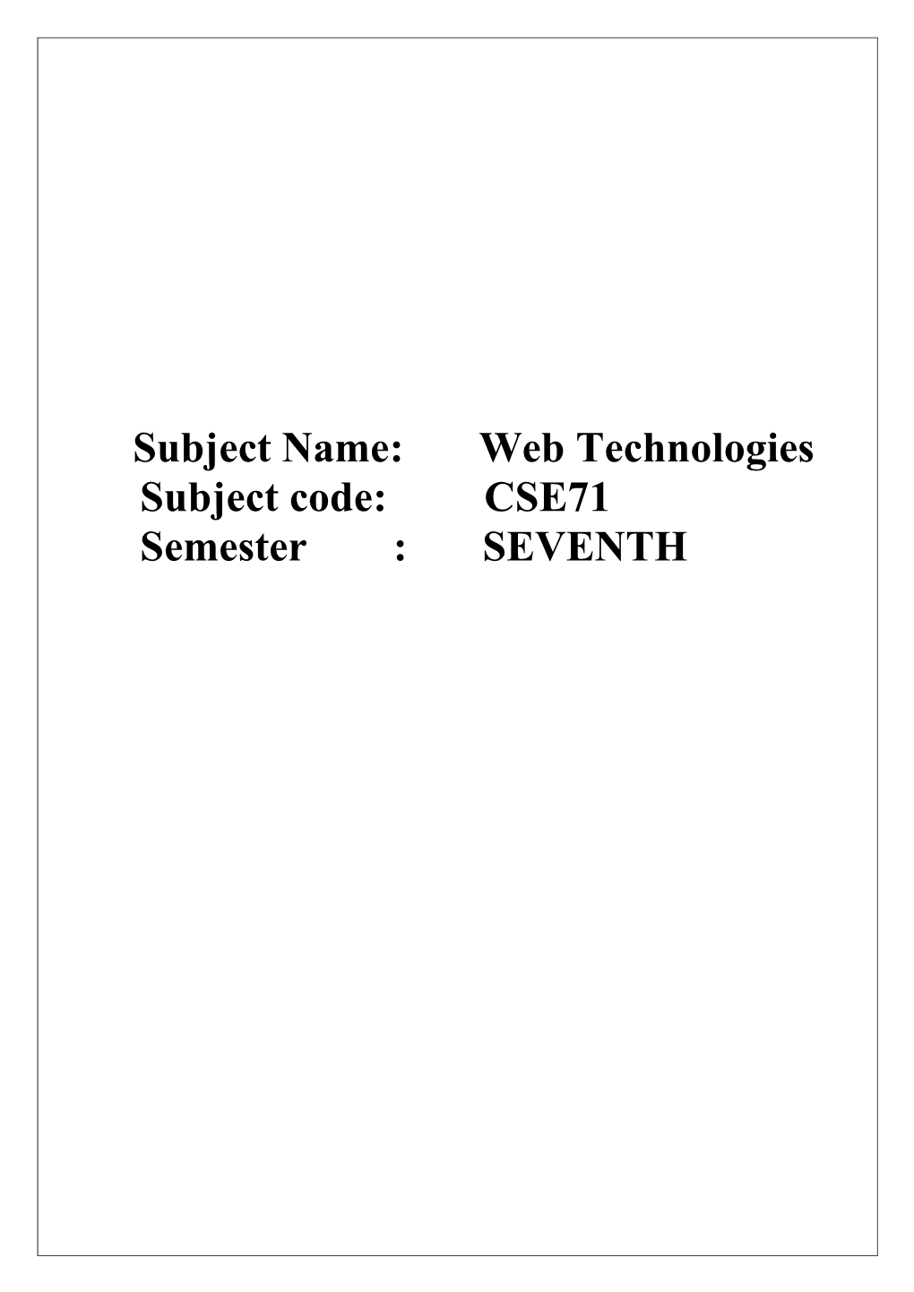 Webtechnology Notes-Converted.Pdf