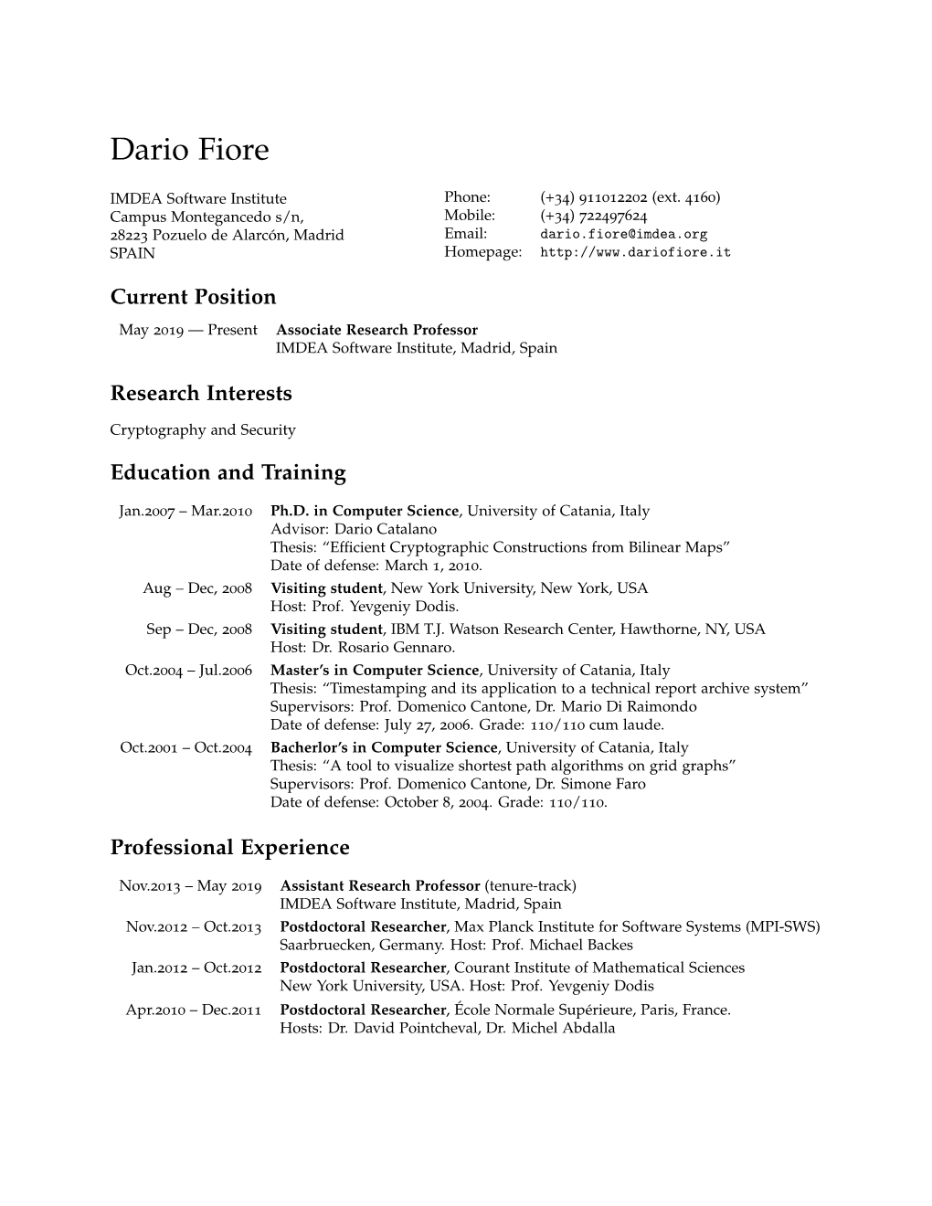 Curriculum Vitae 2