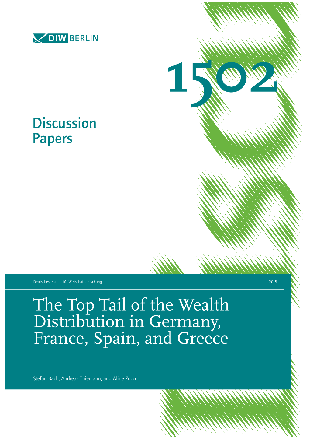 The Top Tail of the Wealth Distribution in Germany, France, Spain, and Greece