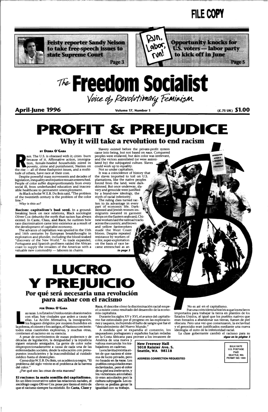 Freedom Socialist Wice 1/ F?Evp/Vtil1tl1'i 1Imij4~M